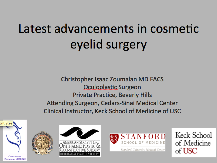 Advancedments in Eyelid Surgery