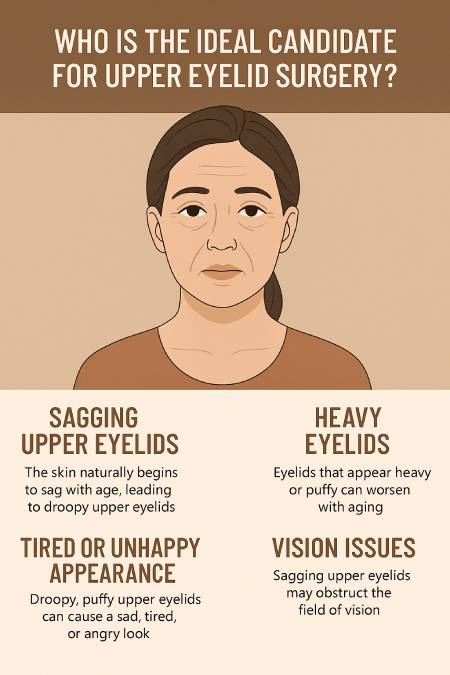Infographic for Upper Eyelid Surgery